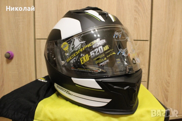 Каска Scorpion EXO 520, снимка 5 - Аксесоари и консумативи - 54059902