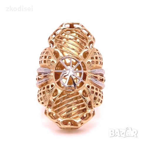 Златен дамски пръстен 6,21гр. размер:60 14кр. проба:585 модел:34371-1