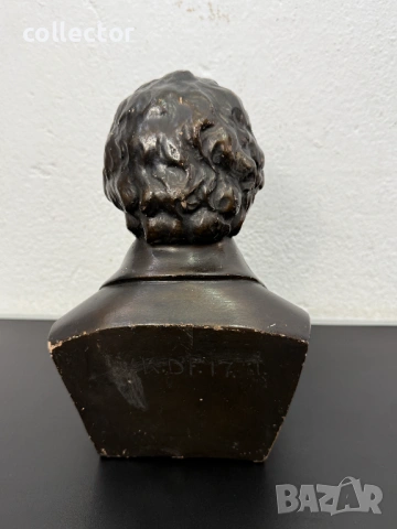 Тониран гипсов бюст на Йохан Волфганг. №8036, снимка 5 - Антикварни и старинни предмети - 54012766