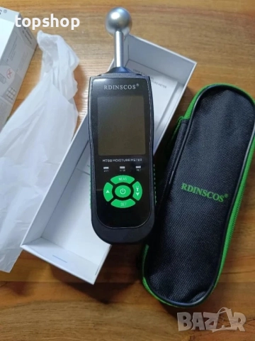 НОВ влагомер за стена RDINSCOS, зидария, дърво, замазка, бетон, мазилка с топка, снимка 4 - Гедорета - 51615193