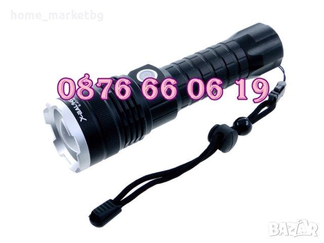 Мощен акумулаторен LED фенер P90, снимка 4 - Къмпинг осветление - 45144918