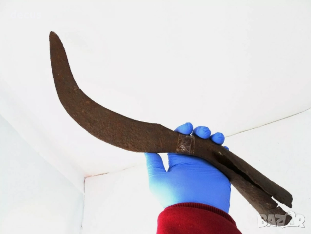 Древен железен голям нож, сърп Косер – много рядък