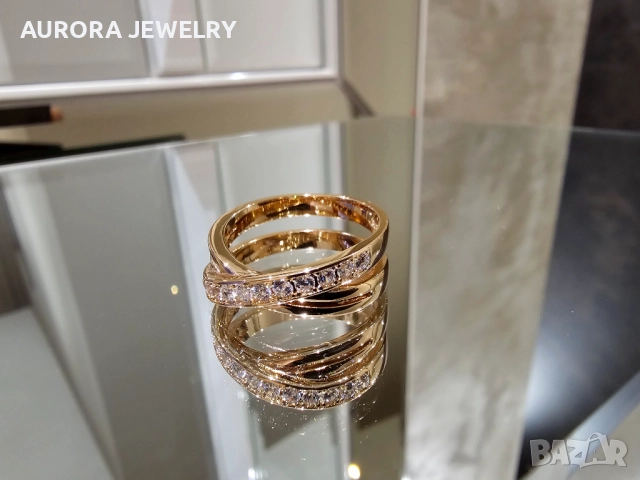 CARTIER Etincelle de Cartier Rose Gold Diamonds Дамски Пръстен, снимка 3 - Пръстени - 52833286