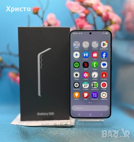НОВ!!! Samsung Galaxy S25, 12GB RAM, 128GB, 5G, Blueblack + подарък адаптер  , снимка 4 - Samsung - 54002855