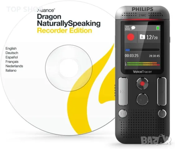 Диктофон ново поколение Philips Voice Tracer DVT2710+ Dragon софтуер, снимка 5 - MP3 и MP4 плеъри - 48514527