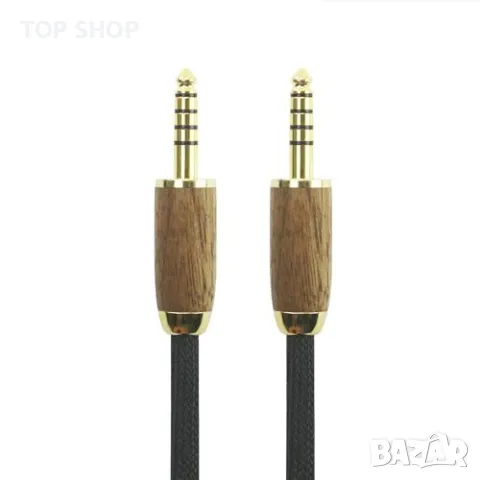 Нов 4,4 мм мъжки към мъжки балансиран 5-полюсен конектор Аудио адаптерен кабел за слушалки, снимка 5 - Слушалки и портативни колонки - 49450857