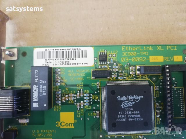 3COM 3C905-TX/3COM 3C900-TPO/3COM 3C905B-TX-NM Etherlink 10-100Base-TX Network Controller Card PCI, снимка 8 - Мрежови адаптери - 45880005