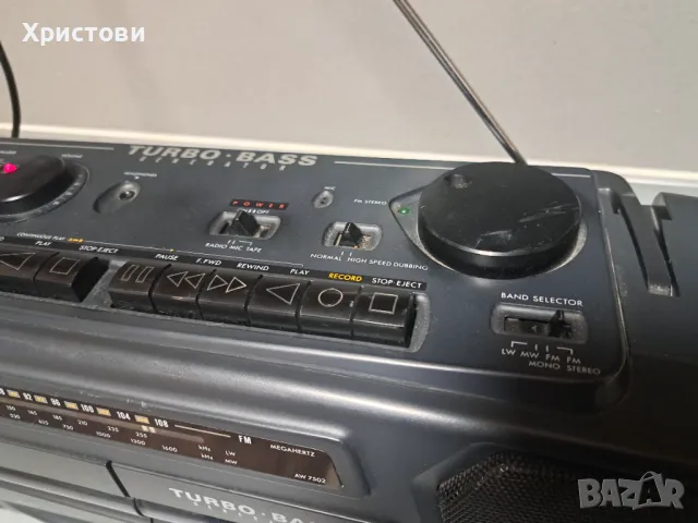 Продавам касетофон PHILIPS  AW 7502. TURBO - BASS, снимка 3 - Радиокасетофони, транзистори - 48199886