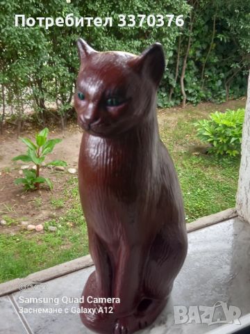 Керамична статуетка-Котка, снимка 1 - Декорация за дома - 45807301