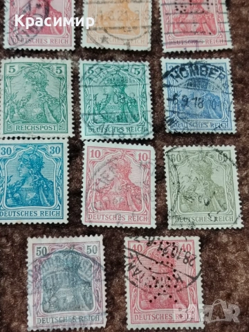 Винтидж ПОЩЕНСКИ марки DEUTSCHES REICH, снимка 11 - Филателия - 53023744