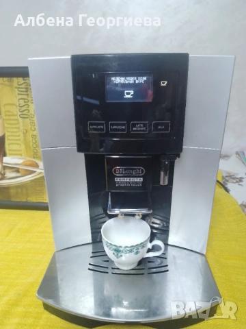 Кафе автомат Delonghi Perfecta Cappuccino grahic touch , снимка 5 - Кафемашини - 53354202