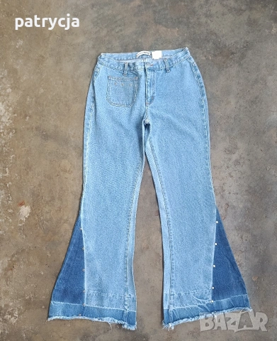дамски данки с широки крачоли винтидж 90s М