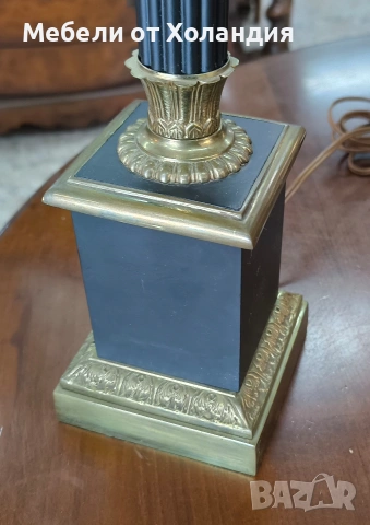 Двойка големи метални лампи, снимка 3 - Настолни лампи - 53537496