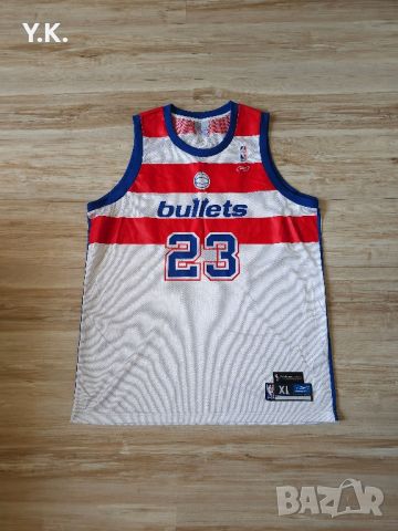 Оригинален мъжки баскетболен потник Reebok x Washington Bullets (Wizards) NBA x Jordan, снимка 1 - Тениски - 46386852