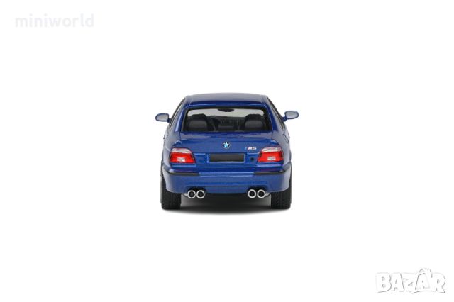 BMW M5 E39 2000 - мащаб 1:43 на Solido моделът е нов в PVC дисплей-кейс, снимка 3 - Колекции - 42718667