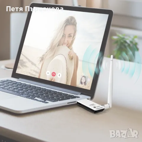 Безжичен USB адаптер с голямо усилване 150 Mbps , снимка 8 - Мрежови адаптери - 50203562