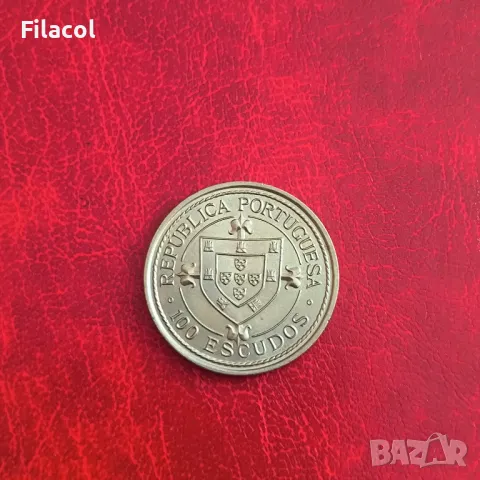 Португалия 100 ескудо 1987 Нуно Триштао