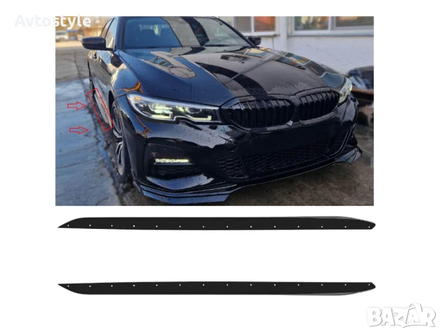 Лайсни Performance за M прагове, BMW серия 3 G20 след 2019г, черен лак, снимка 1