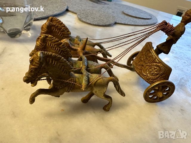 Римска колесница , снимка 9 - Антикварни и старинни предмети - 46417889