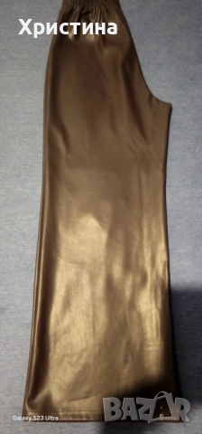 Дамски кожен панталон, снимка 2 - Панталони - 52898153