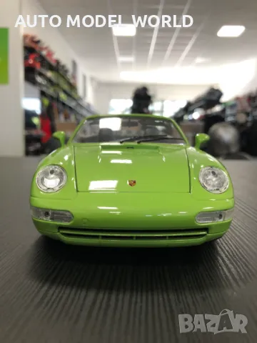 Метална колекционерска количка BBURAGO PORSCHE 993 CABRIOLET 1:18 НОВА, снимка 4 - Колекции - 47123233