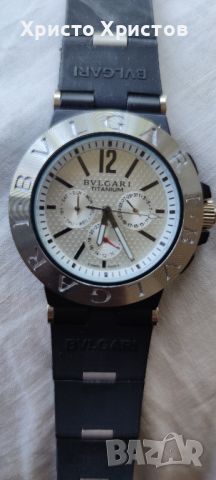 Мъжки луксозен часовник BVLGARI TITANIUM , снимка 2 - Мъжки - 32529890