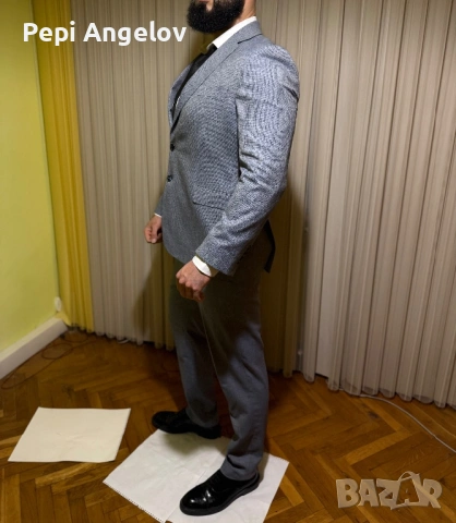 Елегантни мъжки костюми + официални обувки – абитуриентски, неразличими от нови 👔, снимка 6 - Костюми - 53853222