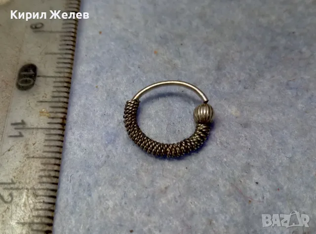 СТАРА РЕТРО АРТ МОДЕЛ СРЕБЪРНА ОБЕЦА СРЕБРО ВИСОКА ПРОБА ФИНА РЪЧНА РАБОТА 37754