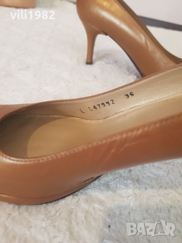 Дамски елегантни обувки на ток Stuart Weitzman 36, снимка 5 - Дамски обувки на ток - 46136578