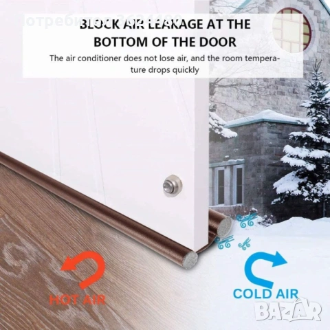  Кожено уплатнение за под врата 3756 КОЖА , снимка 12 - Други стоки за дома - 53456405