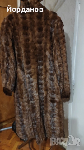 Дамско зимно кожено палто много топло много запазено., снимка 2 - Палта, манта - 52636028