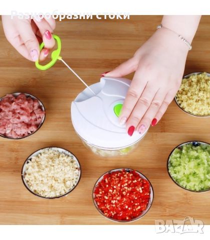 Speedy Chopper Ръчен кухненски чопър/Материал: еко пластмаса;, снимка 1 - Аксесоари за кухня - 45581171