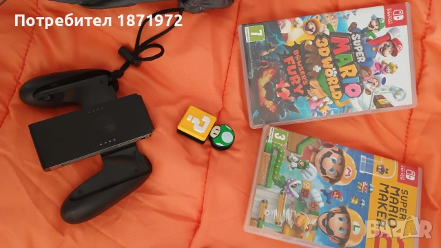 Продавам Nintendo Switch OLED ,пълен комплект + 2 оригинални игри, снимка 10 - Nintendo конзоли - 52863054