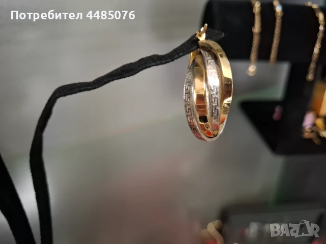ДАМСКИ ЗЛАТНИ ОБЕЦИ ХАЛКИ 14К.  645ЛВ. , снимка 6 - Обеци - 50460161