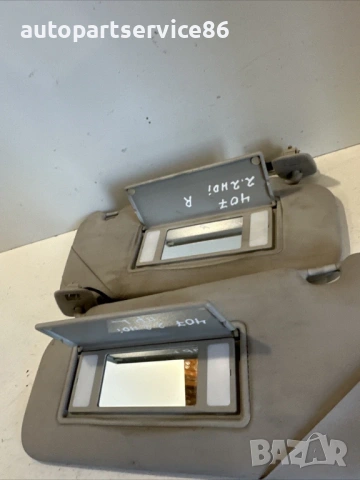 Слънчеви визьори ляв и десен за Peugeot 407 2.2 HDI (2007), снимка 2 - Части - 53734988