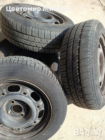 летни гуми 14ки с джанти , снимка 5 - Гуми и джанти - 54121324