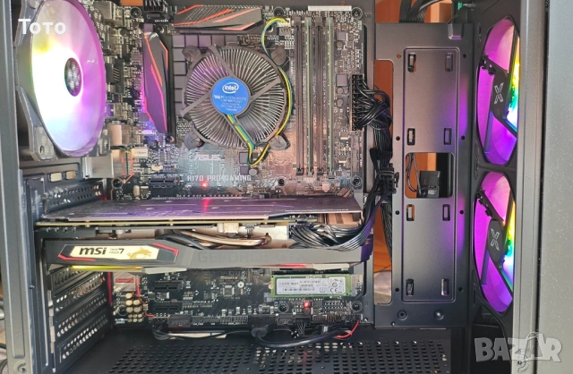 Продавам Геймърски компютър i7-6700/GTX 1660 Super/16GB DDR4/512GB NVMe+1TB HDD/500W НОВО захранване, снимка 6 - Геймърски - 54122468