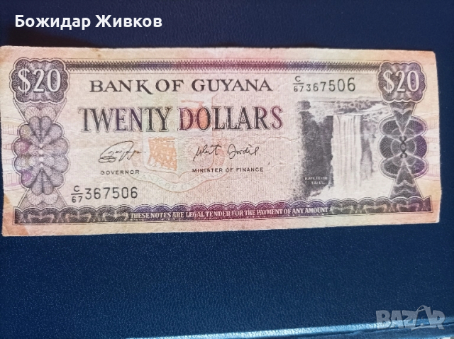 20 долара Гвияна 1996г