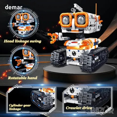 MOJINO 4-в-1 RC робот играчка за 5-14 години,приложение и дистанционно, снимка 3 - Други - 48163821