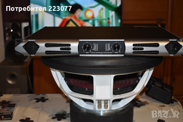 12600 вата 2 канала 1U клас D професионален усилвател за субуфер, снимка 7 - Ресийвъри, усилватели, смесителни пултове - 51055155