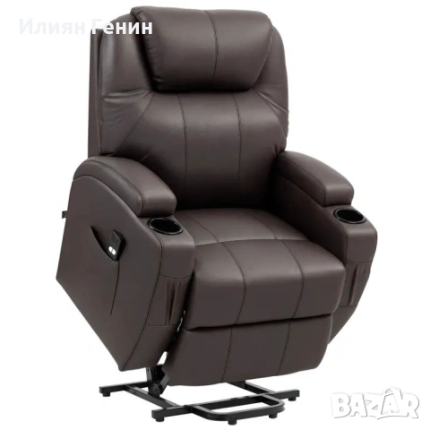 Повдигащ се стол HOMCOM, с регулируема облегалка и асистент за повдигане