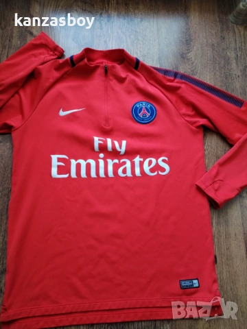 Nike Paris Saint-Germain 17/18 Dri-FIT - страхотна мъжка блуза M, снимка 5 - Спортни дрехи, екипи - 53669705