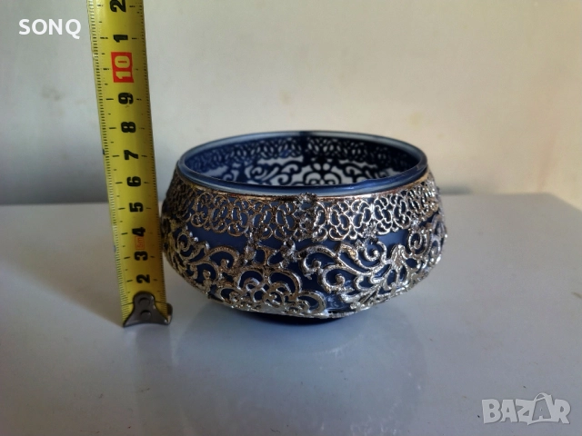 Страхотен Съд Със Посребрена Орнаментика, снимка 5 - Антикварни и старинни предмети - 52787199