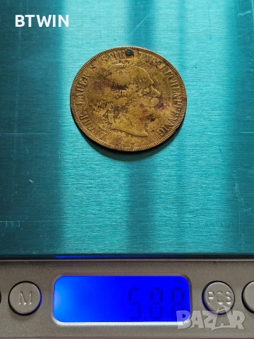 Стар немски месингов пендар ! , снимка 3 - Нумизматика и бонистика - 54019530