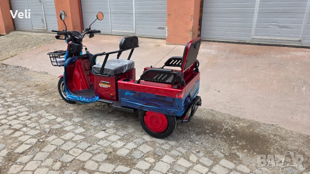 Карго Лукс ел. триколка 1500W,60V , снимка 3 - Мотоциклети и мототехника - 52508482