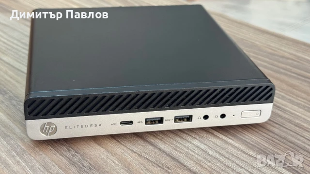 HP EliteDesk 705 G5 Mini / AMD Ryzen 5 3400GE / 256GB + 750GB / 8GB / Vega 11 / Wi-Fi, снимка 1