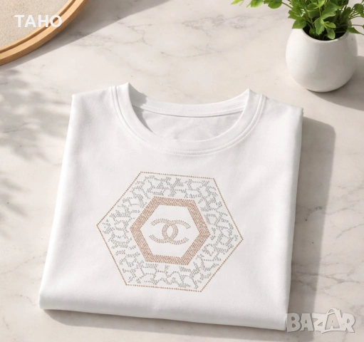 Дамска памучна тениска