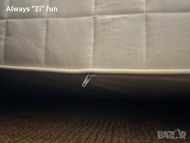 Матрак IKEA HYLLESTAD – 180×200 см, перящ се калъф, снимка 6 - Матраци - 53373556