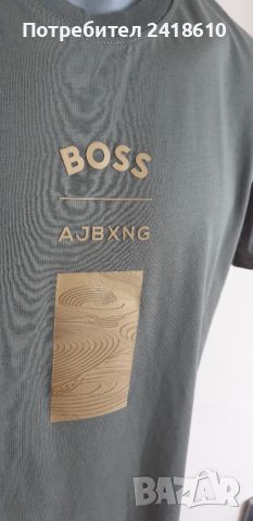 Hugo Boss X Anthony Joshua AJBXNG Cotton Mens Size 50/ L НОВО! ОРИГИНАЛНА Мъжка Тениска!, снимка 1 - Тениски - 46191011