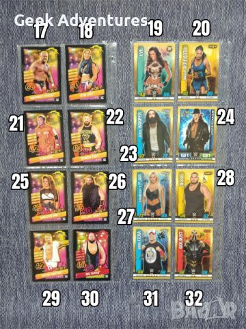 Колекционерски Кеч Картички WWE Slam Attax Trading Cards Pro Wrestling, снимка 3 - Колекции - 46433972